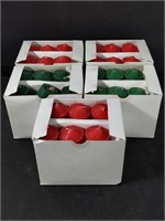 5 boxes of red & green votive candles