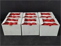 6 boxes of red votive candles