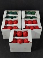 5 boxes of red & green votive candles