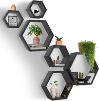 Hexagon Floating Shelves