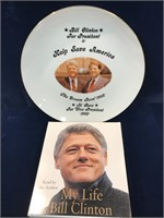 Clinton collectors plate and narrated story on CD