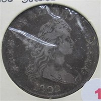 1802 Bust Silver Dollar.