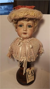 21” Tall Large (German?) Doll Bust