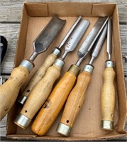6 Wood Chisels- Marbles Brand