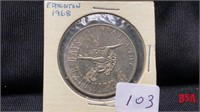 1968 Edmonton Klondike days token