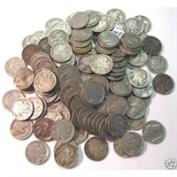 100 Various Date Buffalo Nickels