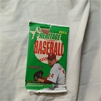 2011 Topps Heritage Baseball Trading Card Unsealed