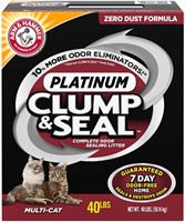 40lbs Platinum Clump and Seal Cat Litter