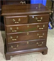 Link-Taylor heirloom solid mahogany five drawer