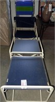 Lot #717 - (2) folding chairs, (2) tables, (2)