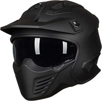 Ilm Open Face Motorcycle 3/4 Half Helmet For Dirt