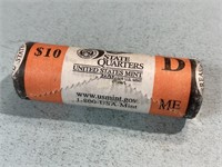 2003D Maine roll of quarters