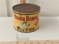 vtg Home Brand coffee tin