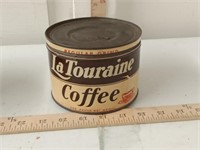 vtg La Touraine coffee tin
