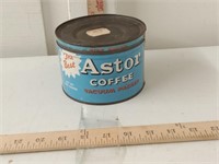 vtg Astor coffee tin
