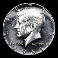 1966 SMS Kennedy Half Dollar 50c Grades sp63