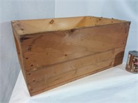 Caisse de bois militaire de 1962, 25x11.5x17