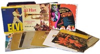 Group of Vintage Vinyl Record Albums - Elvis & ++