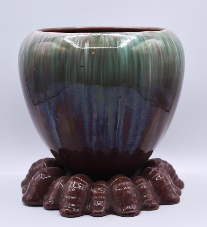 Antique Drip Glaze Planter / Vase