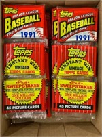 (15) 1991 TOPPS RAK PACKS