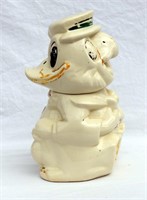 1940s Turnabout Donald Duck Joe Carioca Cookie Jar