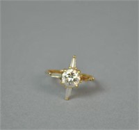 DIAMOND STARBURST RING, 1.20CTW