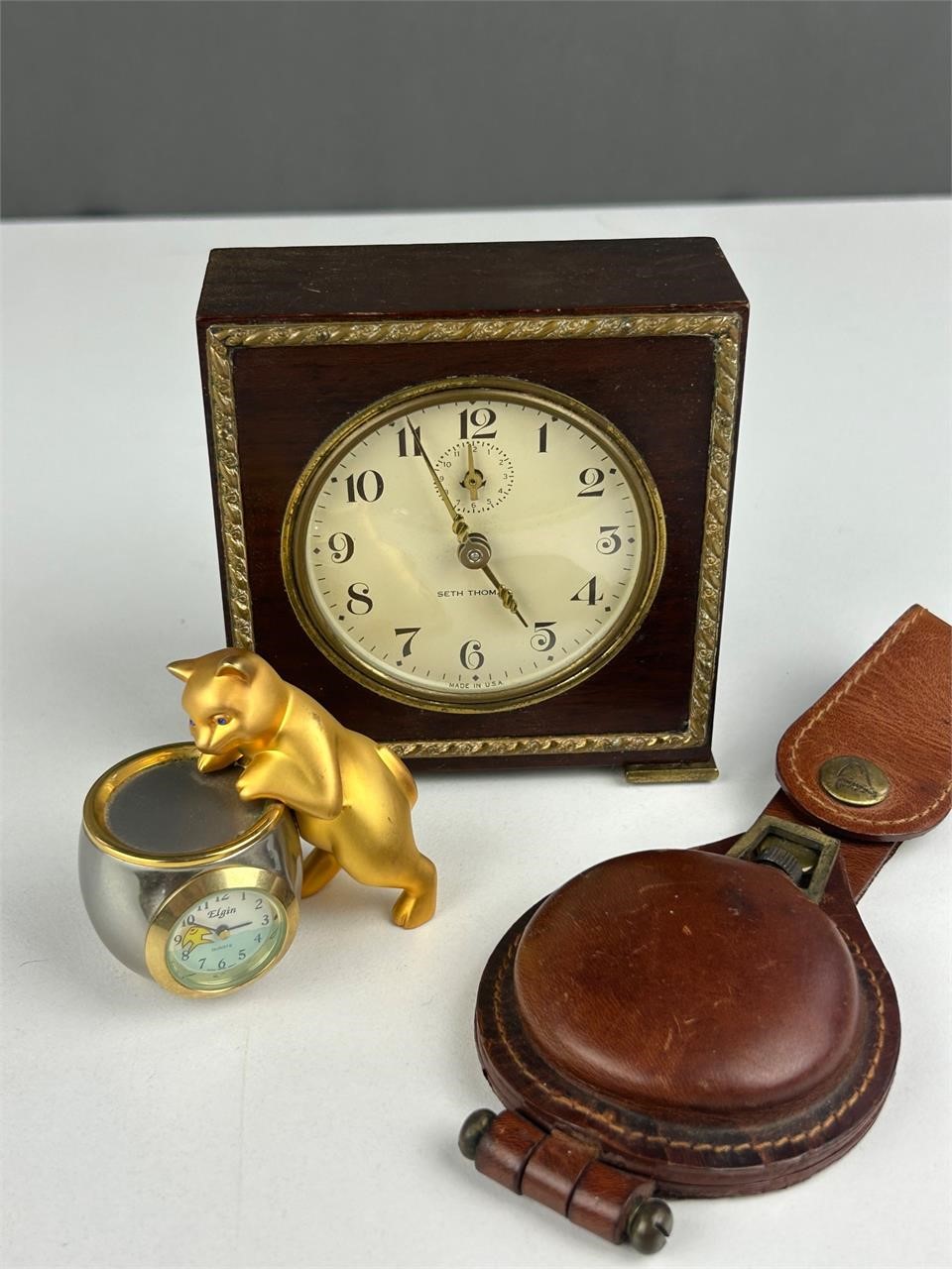 Clock collection Seth Thomas Severne Elgin belt