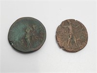 Ancienr ROME Two Bronze Coins