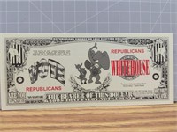 Republican vote banknote