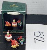 1999; Hallmark Keepsake; Merry Grinchmas Ornaments