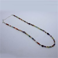 $650 STERLING MULTI STONE NECKLACE