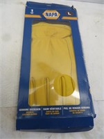 Napa deerskin gloves size large