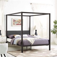 $250 - Modway Raina Metal Queen Canopy Bed Frame