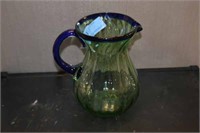 Vintage Art Glass Pitcher