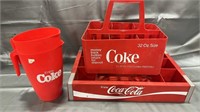Coca-Cola bottle holders and pitchers