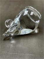 GLASS MOUSE PAPERWEIGHT