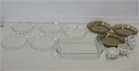 Assorted Pyrex, Glass & Ceramic Dishware See Info