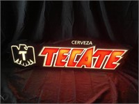 Working Tecate Light-Up Sign - Plastic