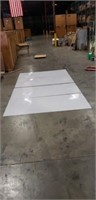 4 Solid 9'x4' - 1/8 " thick Plastic Sheets.