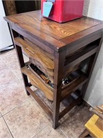 Side Table w/2 Basket Drawers