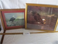 2 Picture Frames with Prints