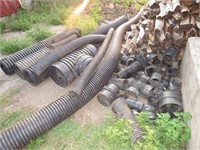 LARGE LOT OF FIELD DRAINAGE TILE SPLICES ETC