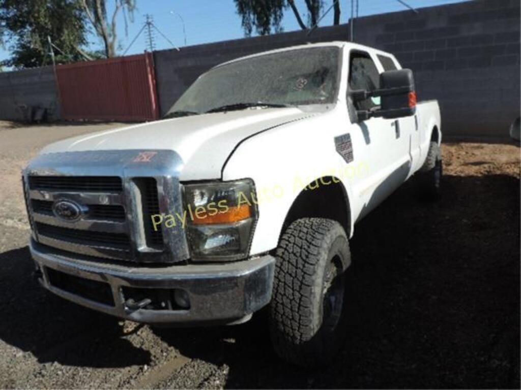 2008 Ford F-350 1FTWW31R38EA69335 White