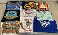 W - LOT OF 9 GRAPHIC TEES SIZE XL (Q84)