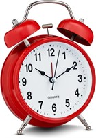 Bernhard Products Analog Alarm Clock 4" Twin Bell