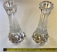 Solid Crystal Candle Holders