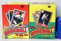 1987-88 Topps Baseball Card Boxes Complete
