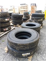 (8) Kpatos 11R22.5 Steer/ All Position Tires 16 Pl
