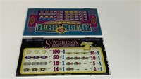 Vtg. Slot Machine Belly Glass