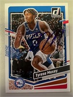 76ers Tyrese Maxey Signed Card with COA